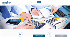 Desktop Screenshot of 1st-option.co.uk